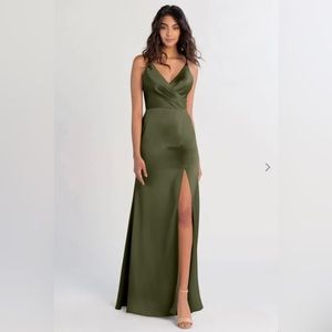 Jenny Yoo Beckett Dress in Olive